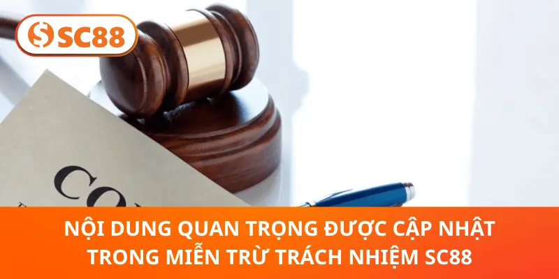 Hướng dẫn bảo mật tài khoản theo chính sách Miễn Trừ Trách Nhiệm SC88